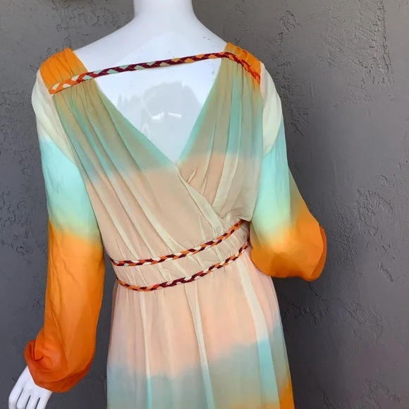 Elegant Multicolor Maxi Dress - Picture 6 of 10